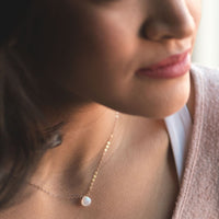 Smokey quartz little rock sterling silver necklace necklace Amanda K Lockrow