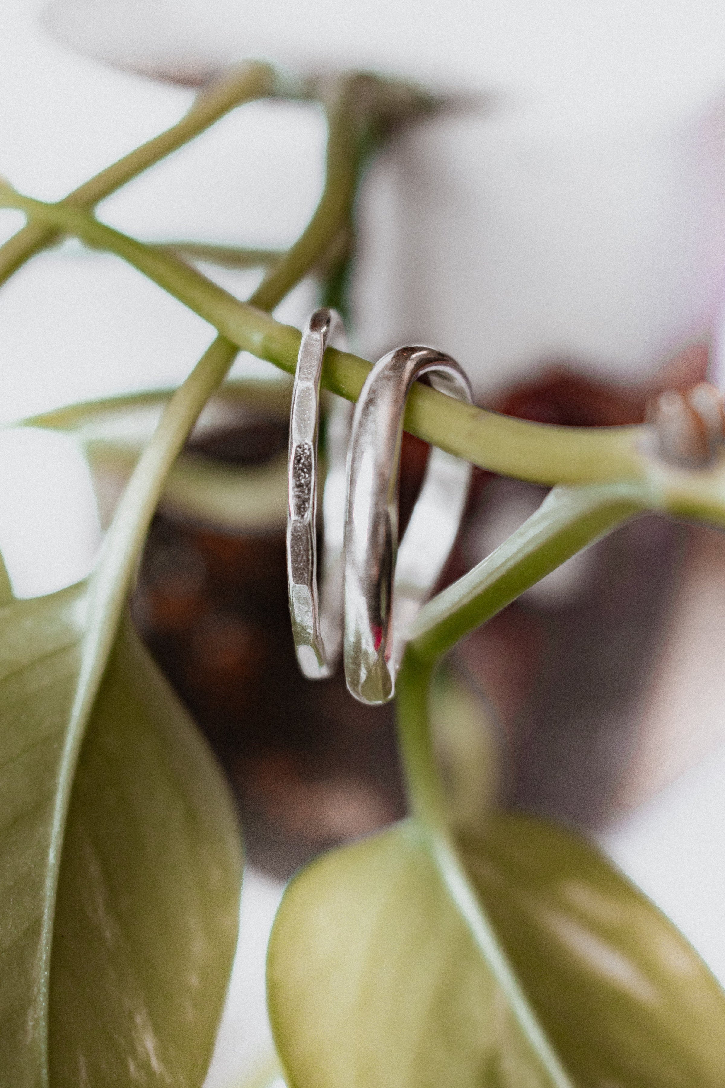 Waves silver band ring Amanda K Lockrow