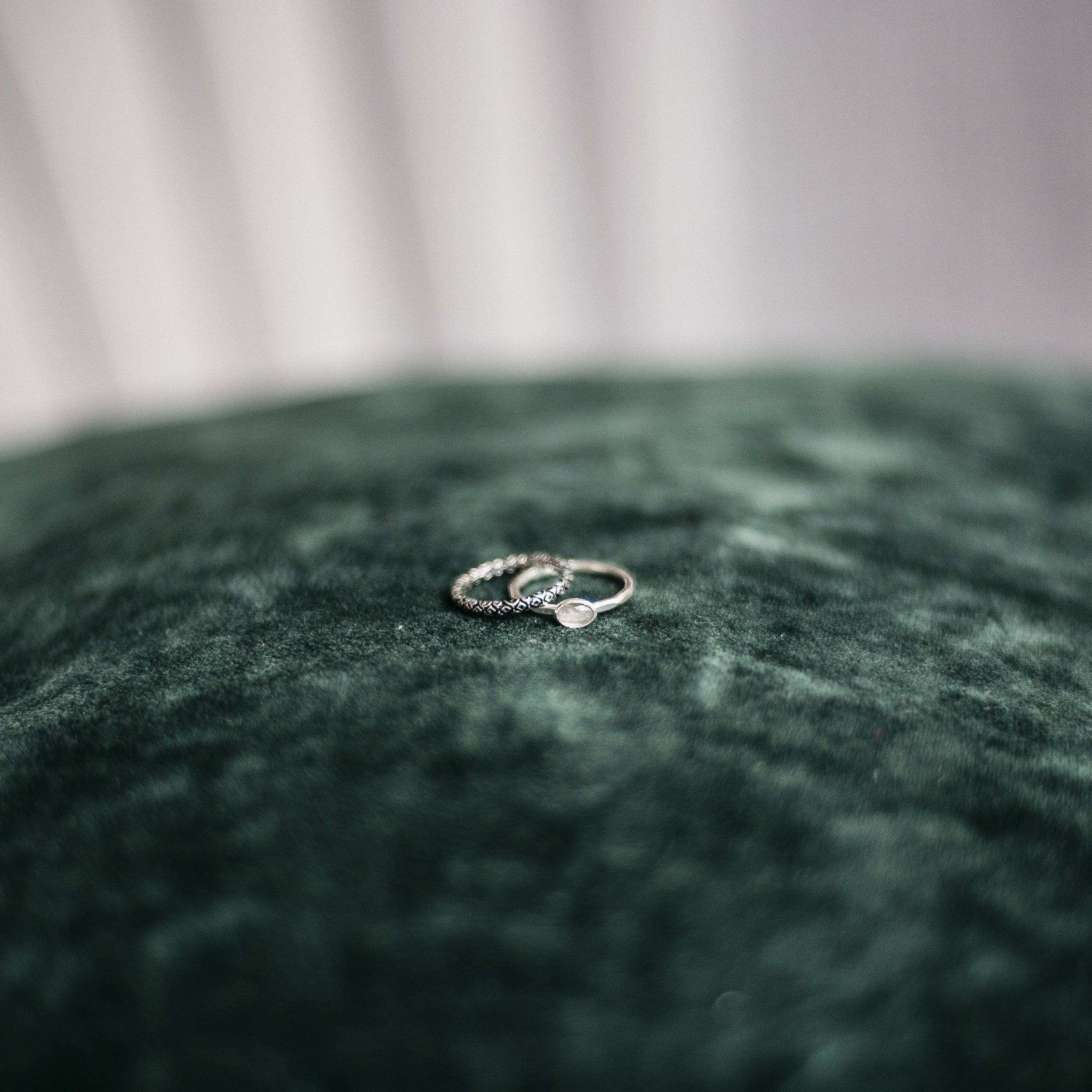 Labradorite sterling silver stacking ring ring Amanda K Lockrow