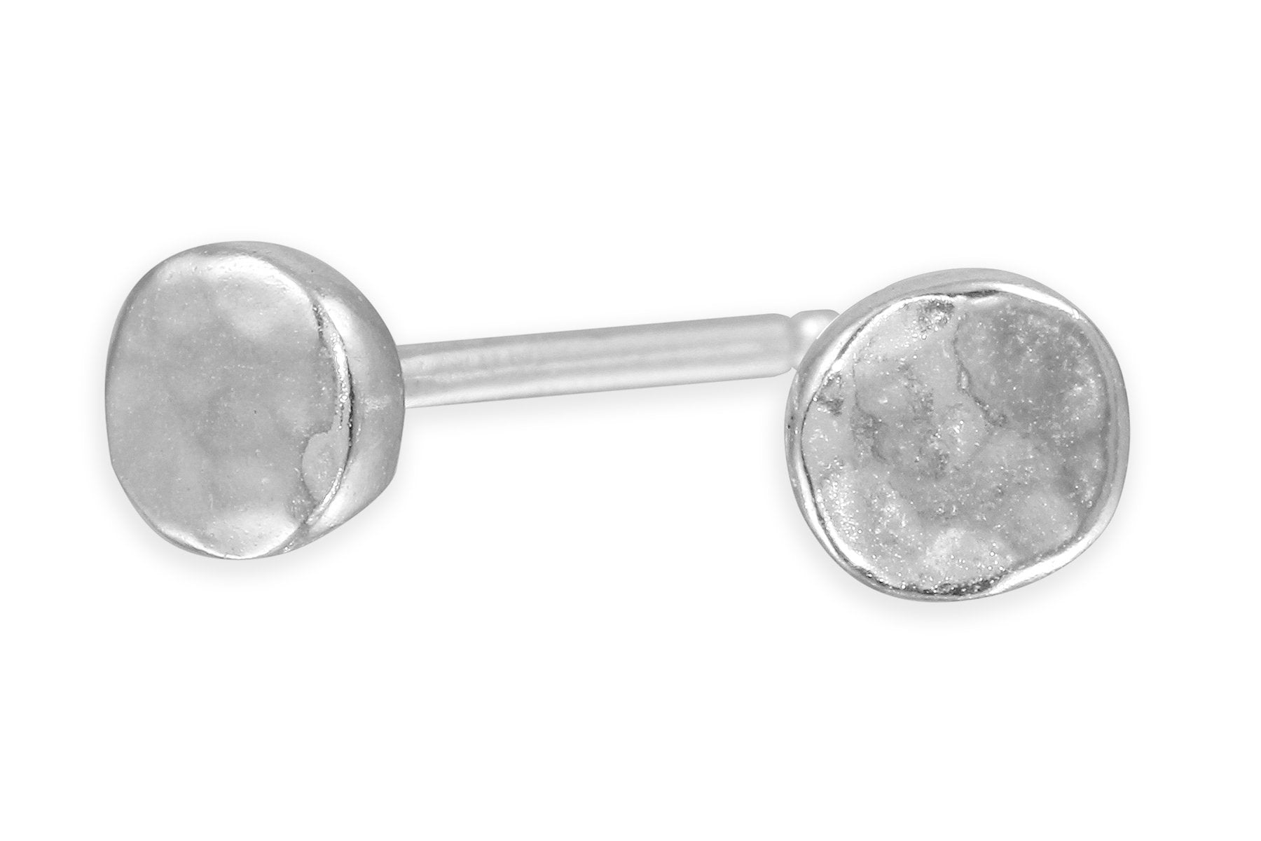 Teeny tiny pebble studs - choose from gold or silver earrings Amanda K Lockrow Sterling silver