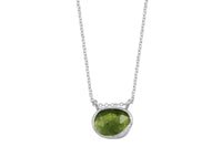 Moldavite sterling silver necklace necklace Amanda K Lockrow
