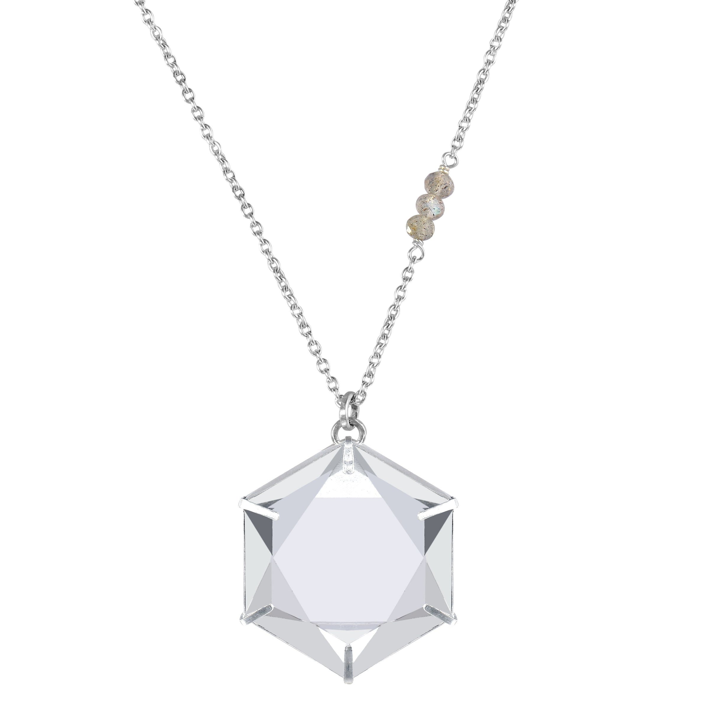 Harmonia Clear Quartz sterling silver necklace necklace Amanda K Lockrow
