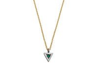 Strength triangle necklace earrings Amanda K Lockrow