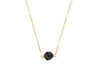 LIttle rock ruby zoisite faceted nugget 14K yellow gold filled necklace necklace Amanda K Lockrow 