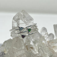 Triangle Strength Stacking Ring - sterling silver | Talisman Collection ring Amanda K Lockrow