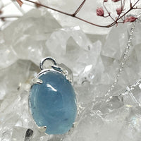 Aquamarine Necklace - sterling silver | Stone Love Collection necklace Amanda K Lockrow