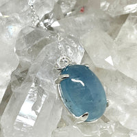Aquamarine Necklace - sterling silver | Stone Love Collection necklace Amanda K Lockrow