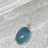 Aquamarine Necklace - sterling silver | Stone Love Collection necklace Amanda K Lockrow