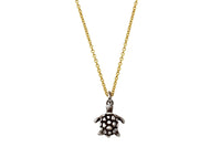Naia sterling silver sea turtle necklace necklace Amanda K Lockrow