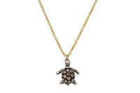 Naia diamond sea turtle necklace necklace Amanda K Lockrow