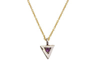 Strength triangle necklace earrings Amanda K Lockrow