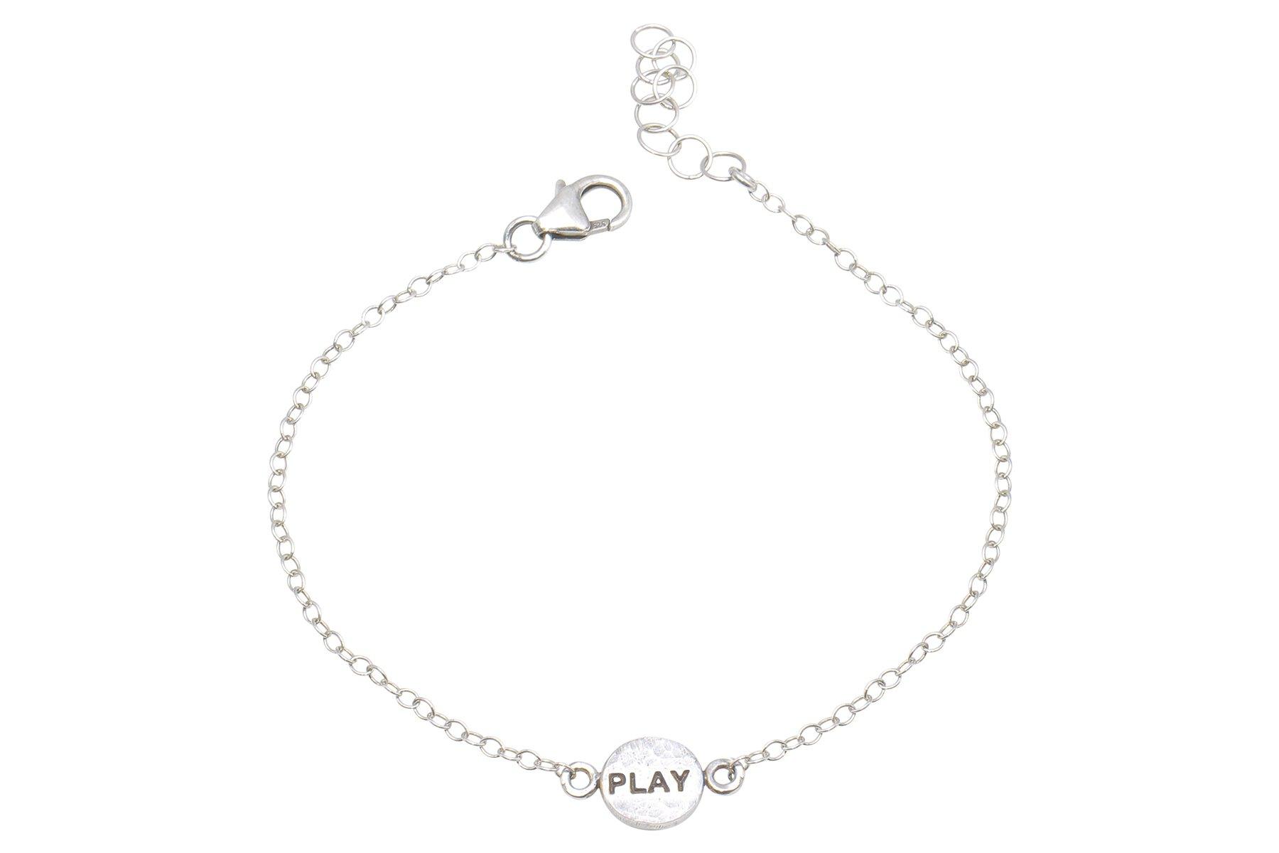 Say Something Play sterling silver charm bracelet bracelet Amanda K Lockrow