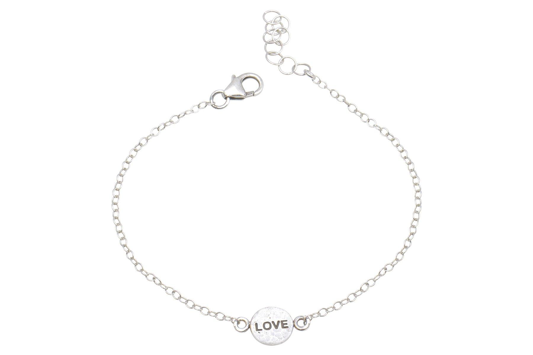 Say Something Love sterling silver charm bracelet bracelet Amanda K Lockrow