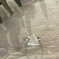 I Am Divine rainbow moonstone triangle ring ring Amanda K Lockrow