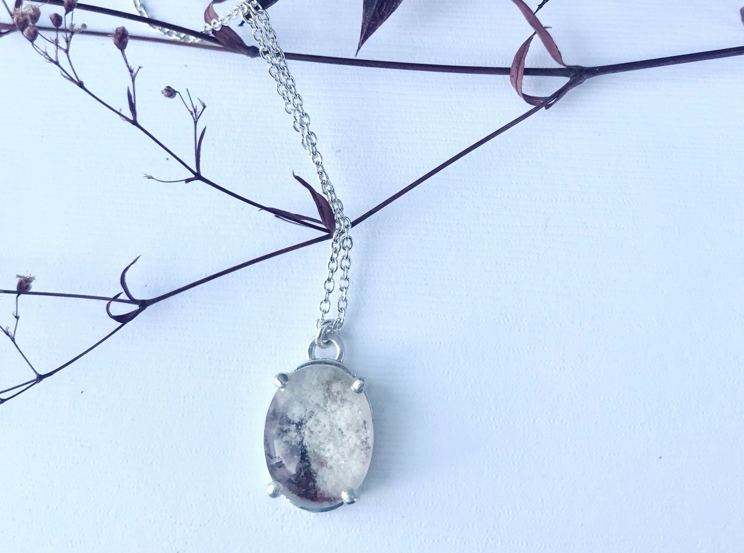 Aislinn garden quartz sterling silver necklace - Aislinn collection necklace Amanda K Lockrow