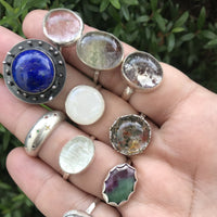 Custom Aislinn enhydro quartz sterling silver ring ring Amanda K Lockrow