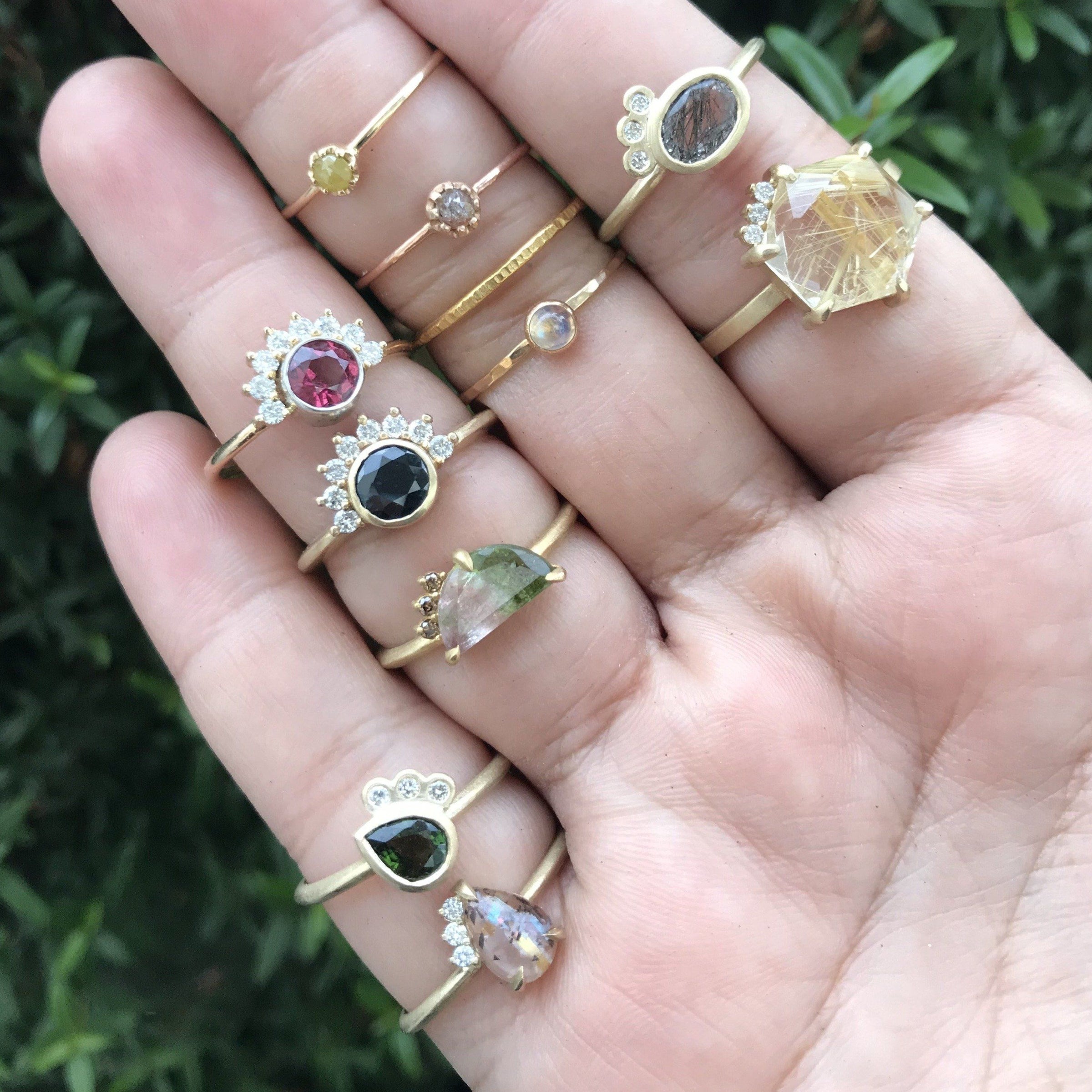 14k gold birch band ring Amanda K Lockrow
