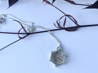 Aislinn sterling silver golden rutilated quartz necklace necklace Amanda K Lockrow