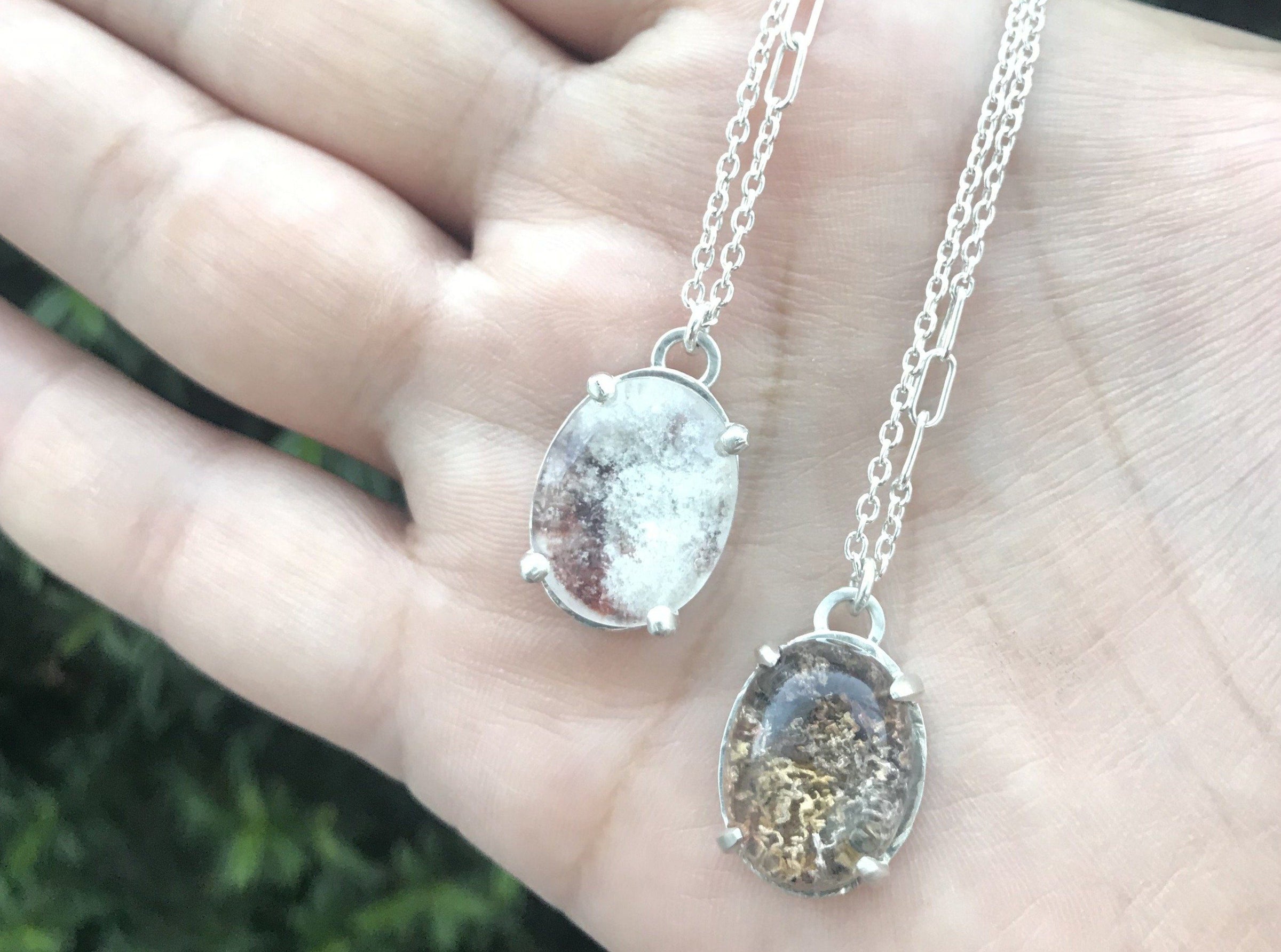 Aislinn garden quartz sterling silver necklace - Aislinn collection necklace Amanda K Lockrow
