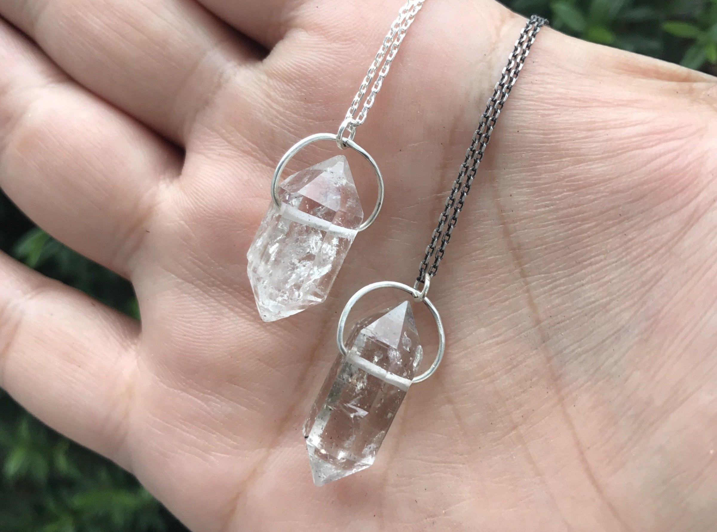 Tara necklace - Tibetan Quartz larger crystal necklace necklace Amanda K Lockrow