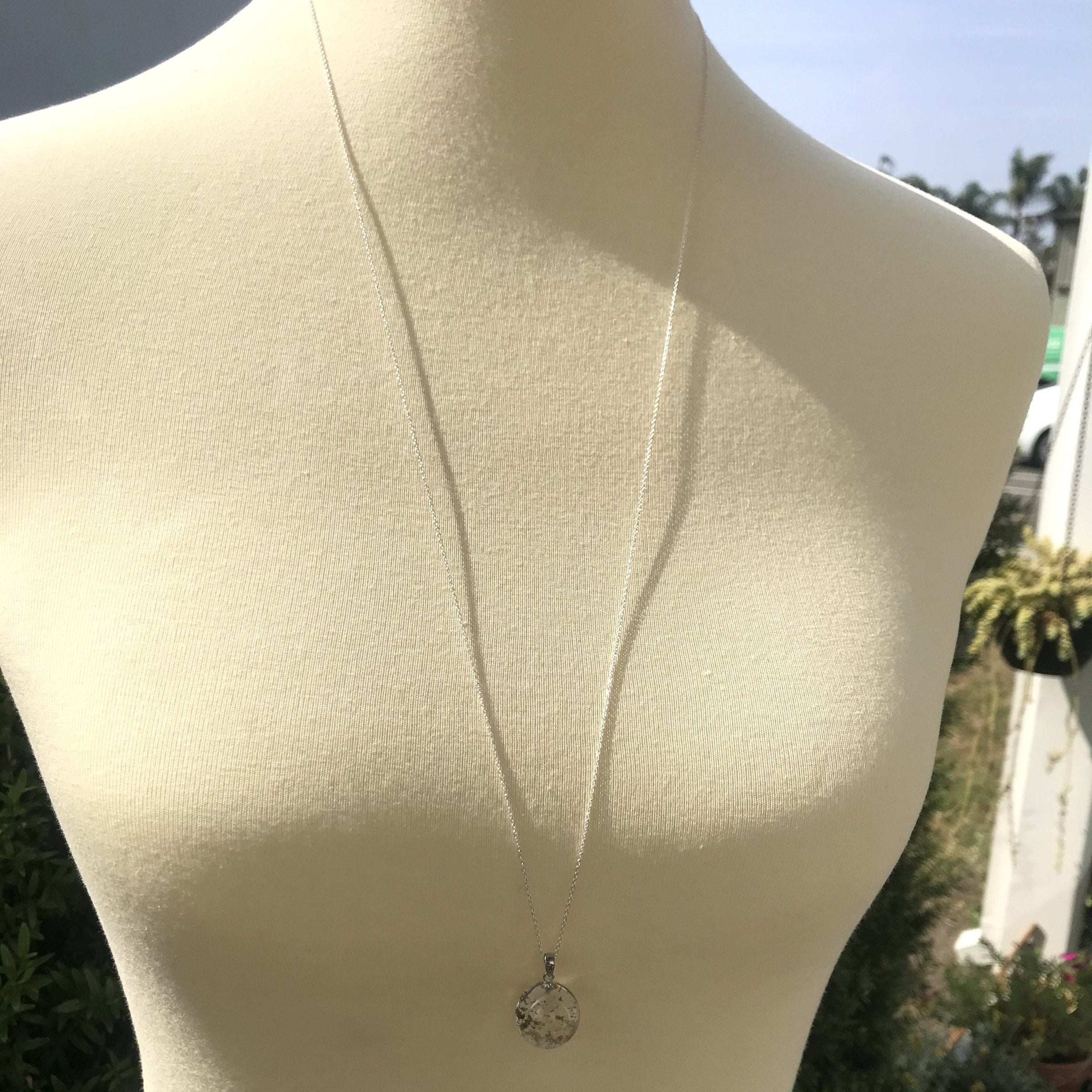 Garden quartz sphere necklace - Aislinn Collection necklace Amanda K Lockrow