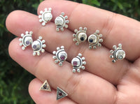 Strength Triangle Stud Earrings | Talisman Collection earrings Amanda K Lockrow