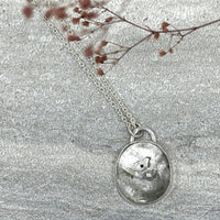Kaimana Enhydro Quartz with Rainbow Necklace - sterling silver | Aislinn Collection necklace Amanda K Lockrow
