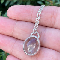 Kano Enhydro Quartz - sterling silver | Aislinn Collection necklace Amanda K Lockrow