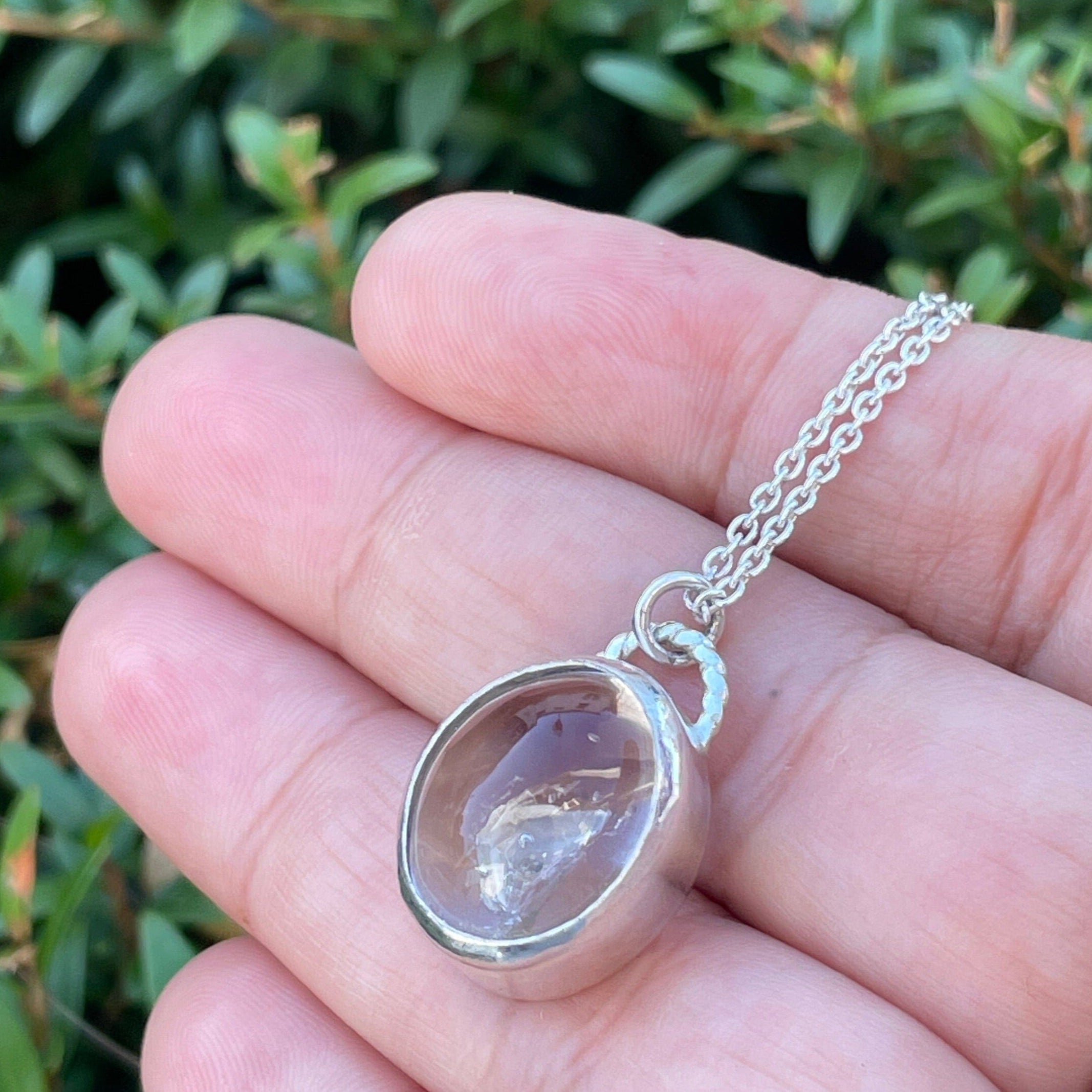 Kano Enhydro Quartz - sterling silver | Aislinn Collection necklace Amanda K Lockrow