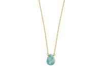 Larimar little rock necklace - sterling silver or gold filled necklace Amanda K Lockrow