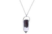 Tara necklace - chlorite phantom quartz with iron ore crystal necklace necklace Amanda K Lockrow