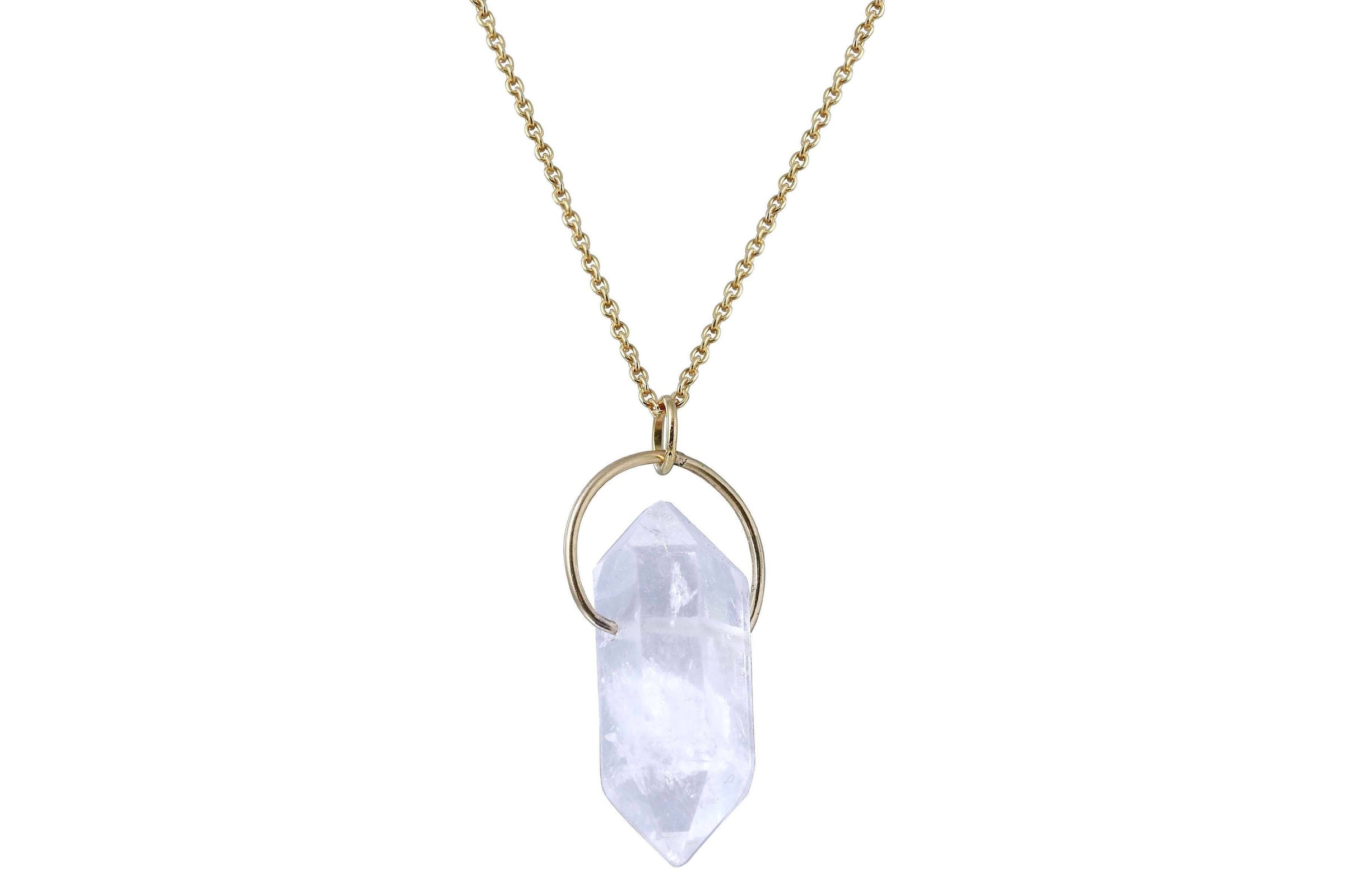 Tara necklace - Tibetan Quartz larger crystal necklace necklace Amanda K Lockrow