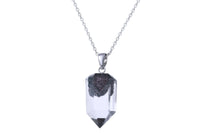 Tara necklace - chlorite phantom quartz with iron ore crystal pendant necklace necklace Amanda K Lockrow