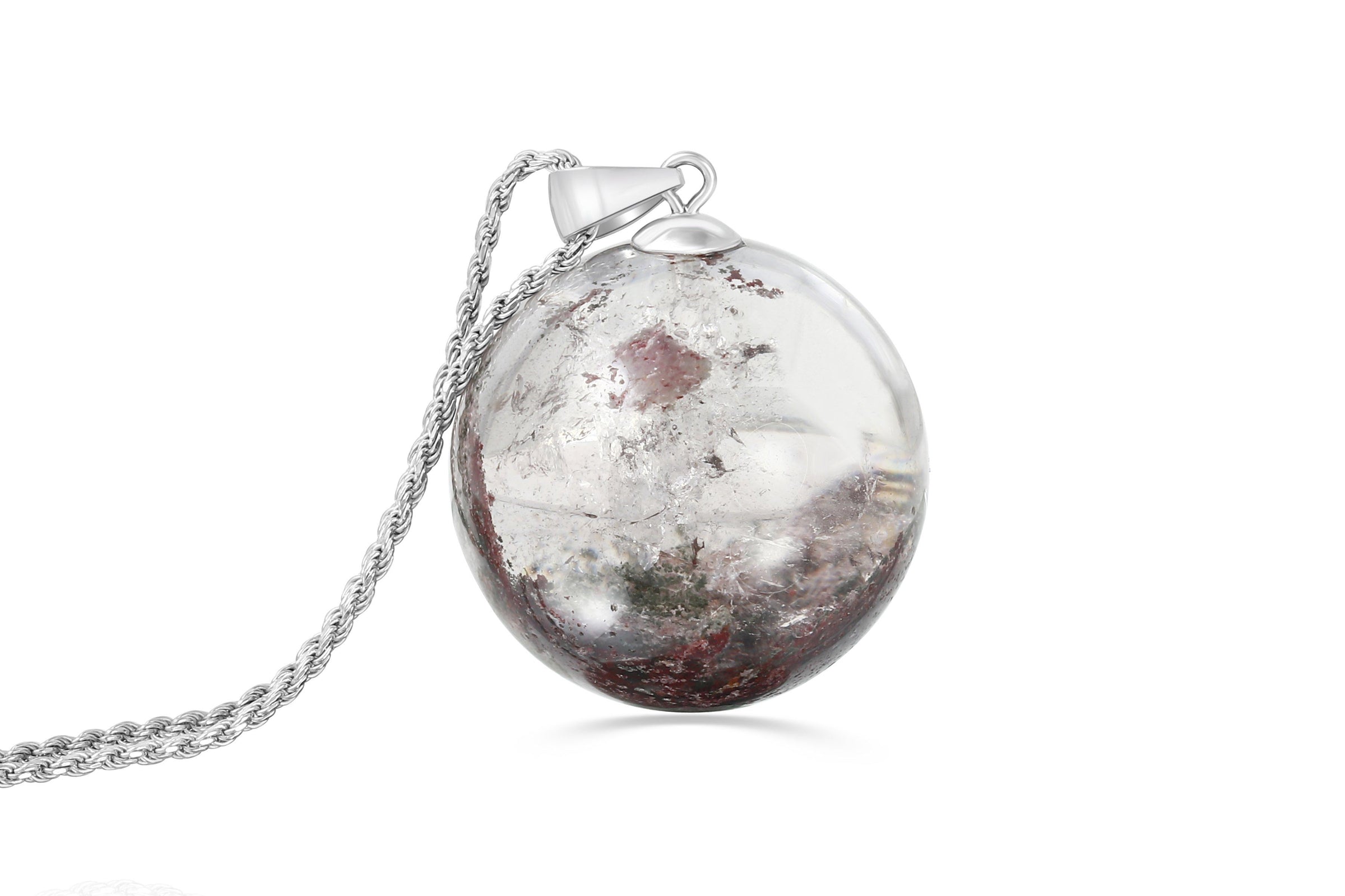 Garden quartz sphere necklace - Aislinn Collection necklace Amanda K Lockrow