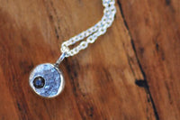 Pebble sterling silver necklace necklace Amanda K Lockrow