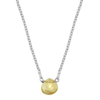 Citrine little rock sterling silver necklace necklace Amanda K Lockrow