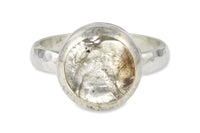 Enhydro quartz sterling silver ring - size 7 ready to ship ring Amanda K Lockrow