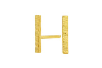 18K yellow gold plated sterling silver stick studs // bar studs earrings Amanda K Lockrow