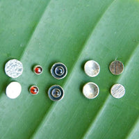 Darling cup studs- recycled sterling silver earrings Amanda K Lockrow