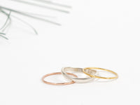 Waves silver band ring Amanda K Lockrow