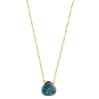 Turquoise Little Rock Sterling Silver Necklace necklace Amanda K Lockrow