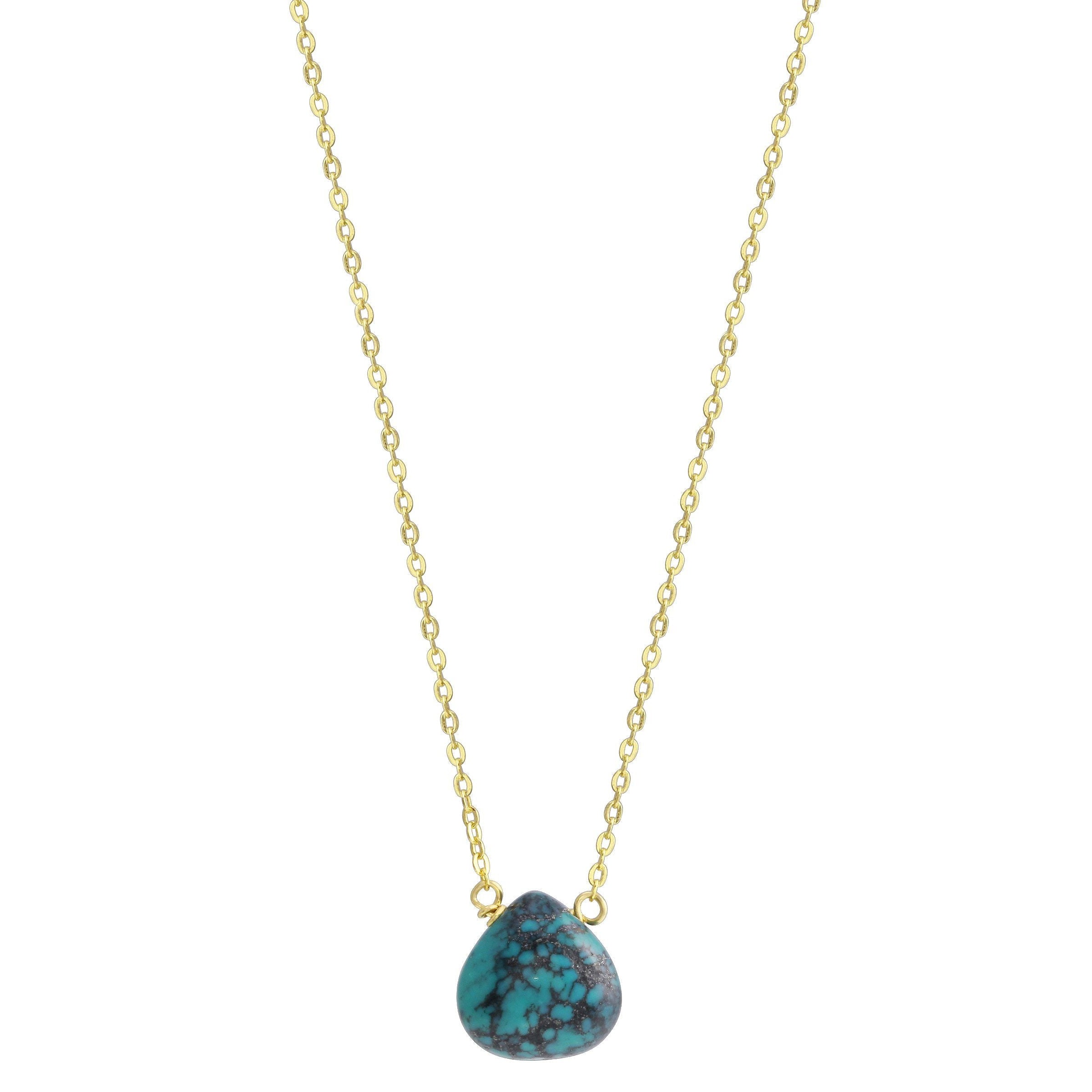 Turquoise Little Rock Sterling Silver Necklace necklace Amanda K Lockrow