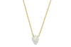 Rainbow moonstone little shield 14k yellow gold filled necklace - Little Rock collection necklace Amanda K Lockrow 