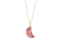 Luna moon necklace - choose from larimar, apatite or rhodochrosite necklace Amanda K Lockrow