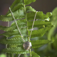 Lapis lazuli hexagon sterling silver necklace necklace Amanda K Lockrow