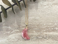 Luna moon necklace - choose from larimar, apatite or rhodochrosite necklace Amanda K Lockrow