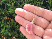 Luna moon necklace - choose from larimar, apatite or rhodochrosite necklace Amanda K Lockrow