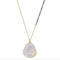 Happy Buddha rutilated quartz crystal necklace - gold filled | Aislinn collection necklace Amanda K Lockrow