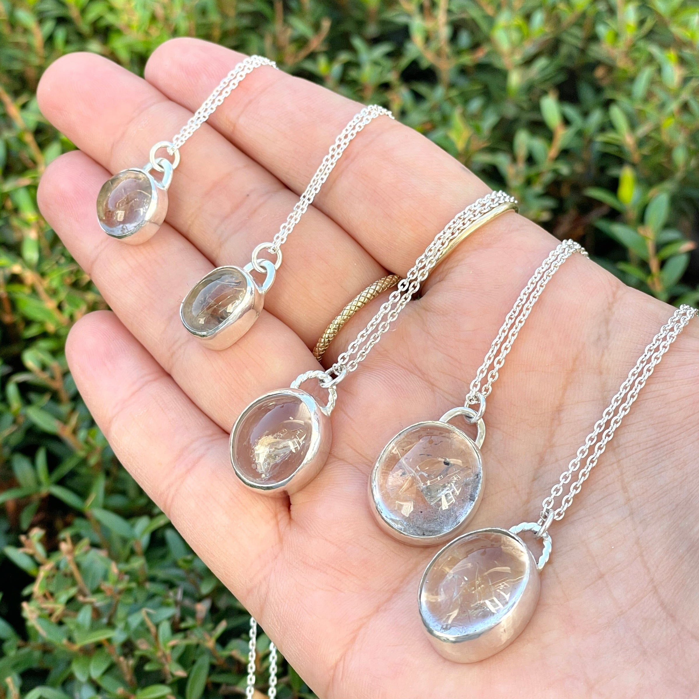 Kano Enhydro Quartz - sterling silver | Aislinn Collection necklace Amanda K Lockrow