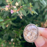 Garden quartz sterling silver ring size 8 - lodalite, shamanic dream quartz - Aislinn collection ring Amanda K Lockrow